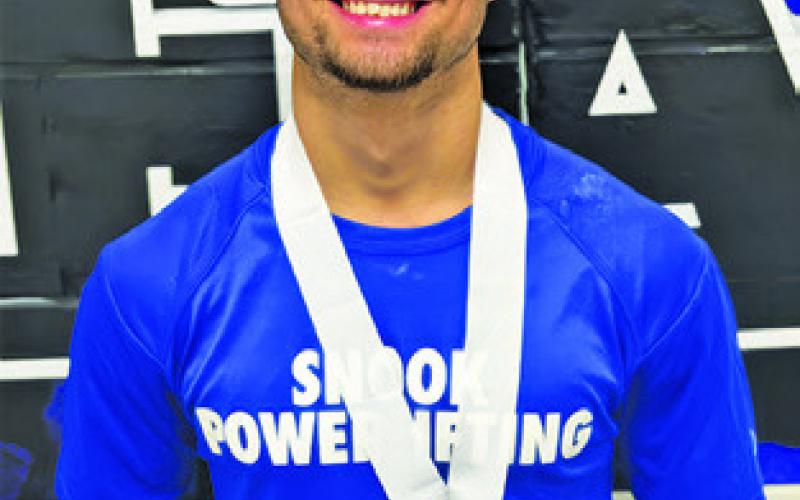 SNOOK’S TRISTEN YEN qualified for the Texas High School Powerlifting Association’s State Championship to be held later in March.
