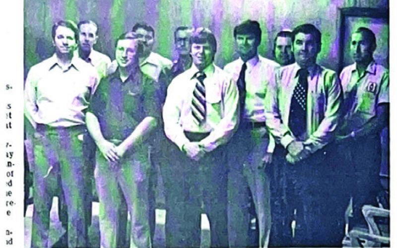 A 1975 ISSUE OF THE TRIBUNE shows Chamber officers and directors in the organization’s 50th year.