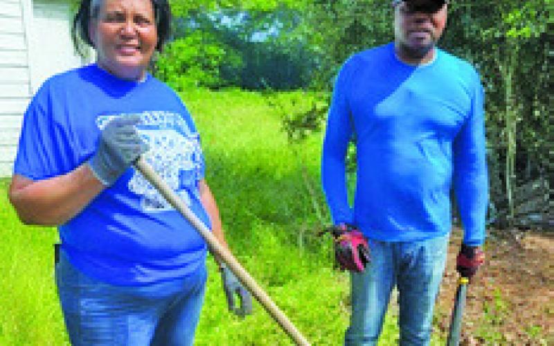 RESIDENTS AROUND Dabney Hill participated in the clean-up in Snook last Saturday.