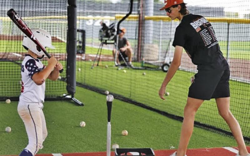 Scenes from Hornet Baseball Camp