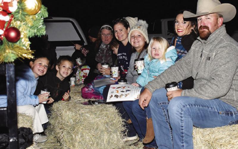 THE HAY RIDE was enjoyed by everyone at the Holiday Hay Rides and Hot Chocolate celebration Pavilion 2 at Birch Creek State Park at Lake Somerville. Tribune photo by Roy Sanders