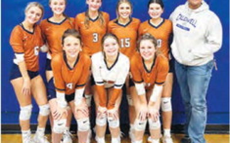 THE CALDWELL FRESHMAN volleyball team placed second in the Anderson-Shiro Volleyball Tournament last weekend.