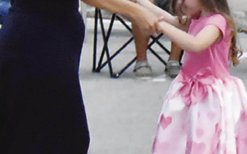 DANCERS ENJOYED the Saturday, July 13, downtown concert. The People’s Choice Band performed. Tribune photo by Roy Sanders