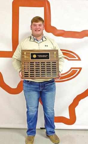 Awards presented at athletic banquet
