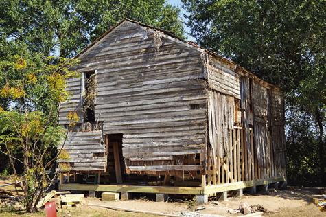 THE PRINCE HILL LODGE IN Dabney Hill is currently undergoing Phase 1 of its restoration project, spearheaded by Gloria Smith. Tribune photo by Sabine Lazo