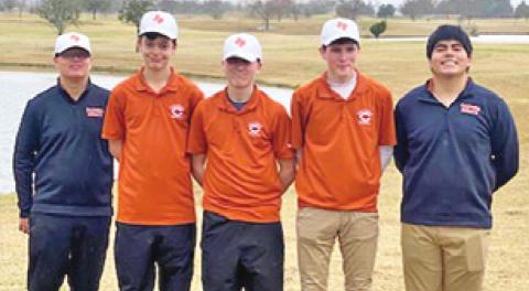 CHS BOYS golf team members competed at the Navasota Tournament on Jan. 29-30.