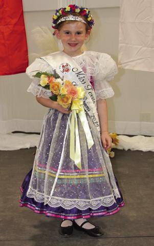 CAROLINE CAMPBELL OF CALDWELL was crowned Miss Texas Czech-Slovak Little Princess at the 2026 Czech Heritage Society pageant. Photo courtesy of Christine Campbell
