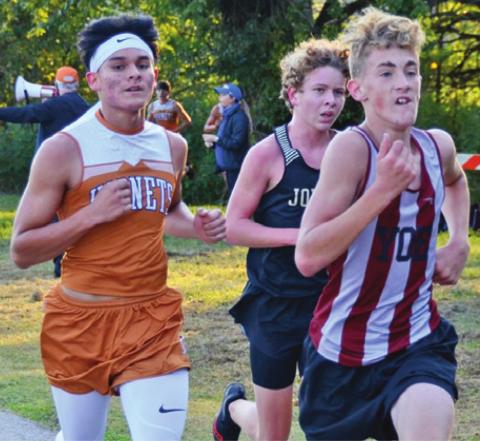ADOLFO GAUCIN was the top runner for the Caldwell varsity boys, placing fifth. -- Tribune photo by Roy Sanders