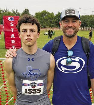 SNOOK’S ETHAN JANAC is pictured at the UIL State Cross County Meet at Old Settlers Park in Round Rock last weekend. He placed 42nd in the Class 2A boys race.