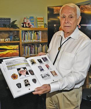 RONNIE ERWIN displays the book with this chapter focusing on Burleson County’s sheriffs.
