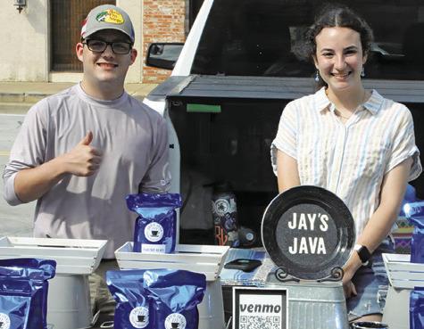 LOCAL COFFEE ROASTERS sell their beans and grounds at the weekly Farmer’s Market in downtown Caldwell on Saturdays. Tribune photo by Denise Squier