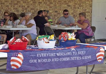 AREA FIRST RESPONDERS were honored with a lunch on Wednesday, Sept. 9, sponsored by Strickland Funeral Homes.