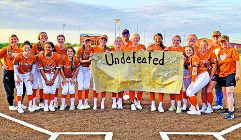 Lady Hornet softball claims undefeated District 22-4A title