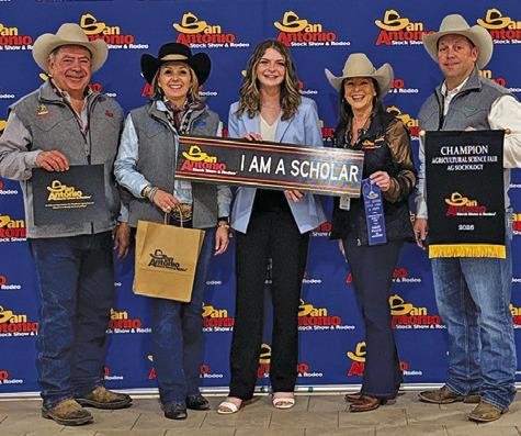 KAILEY SIMON won the Ag Sociology Division of Ag Science Fair at San Antonio, earning her a $10,000 scholarship. Her topic was over Consumer Awareness and Perception of Cupim: Beef Sourced from the Brahman Hump.