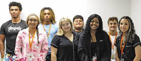 SOMERVILLE HIGH SCHOOL recently announced its homecoming royalty, including this year’s homecoming king and queen hopefuls. Pictured, from left, back are Christopher Deere, Jeremy Vela, Roberto Garcia-Vega, Colt Holton, front, Aida Ramos, Blair Youngblood, Bra’keyla Minor and Gracie Strange. Tribune photo by Denise Squier