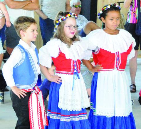 SNOOK BESEDA DANCERS of all ages were enjoying Saturday’s Kolache Festival. Tribune photo by Denise Squier