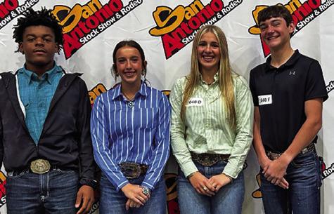 THE CALDWELL FFA HORSE Judging Team placed 19th at SALE. Team members include Michael Butler, Kylie Vogler, Abby Vogler and Landon Vykukal. Photo courtesy of Abigail Wolski