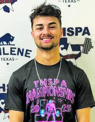 TRISTEN YEN EARNED a place on The Tribune’s Top 10 Sports Stories of 2025 by placing 12th in the 132-pound weight class at the Texas High School Powerlifting Association’s (THSPA) Division 4 Boys State Meet.