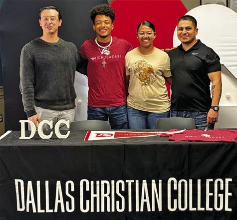SOMERVILLE HIGH SCHOOL senior X’Zavion Vela recently committed to Dallas Christian College where he was offered a roster spot on their track and cross country teams.