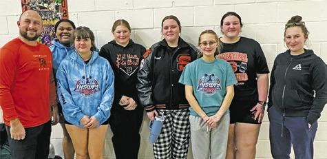 SEVERAL MEMBERS OF THE Lady Yegua powerlifting team lifted at the Texas High School Women’s Powerlifting Association’s (THSWPA) Region 2 1A-2A Meet in Dublin on Saturday.