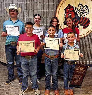 CALDWELL ISD FAIR CHAMPIONS were recognized for their success at the Monday, Oct. 27 school board meeting. Photo courtesy of Tammie Novosad
