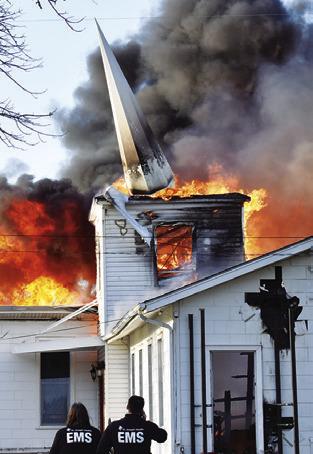 IN JANUARY 2024, the historic New Tabor Brethren Church building was destroyed by fire. The loss of the beloved worship center was one of the news stories which affected Burleson County in 2024.