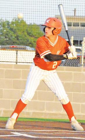 BLANE GARZA bats against Florence on Friday in Caldwell. The Hornets won 10-0.