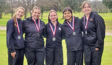 CALDWELL LADY HORNET golfers include, from left, Madi Schneider, Tanzley Johnson, Brandy Gillar, Patsy Pineda and Alison Krueger.