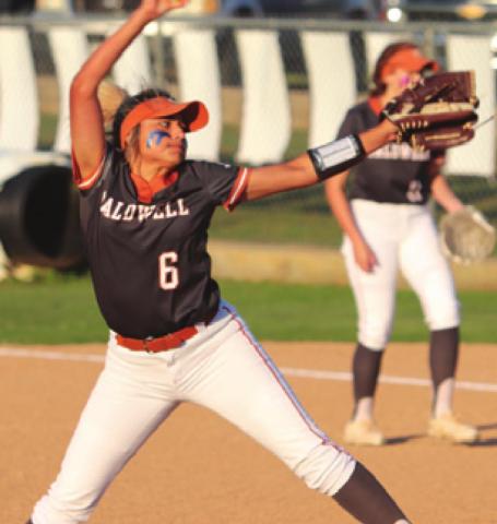 SENIOR MERCEDE Rodriguez pitched her final home game as a Lady Hornet last Tuesday night against Little River Academy.