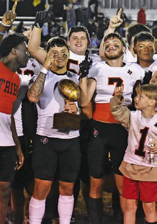 THE SOMERVILLE Yeguas celebrate a district championship football season. Tribune photo by Roy Sanders