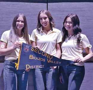 CALDWELL HIGH SCHOOL STUDENTS Adeline Hicks, Kylie Vogler and Kameryn Hill were second at distrit and first at area in Senior Agricultural Skills, qualifying them for the state contest. Photo courtesy of Danielle Hicks