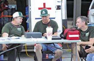 BURLESON COUNTY COMMUNITY Emergency Response Team (CERT) provided First Aid and sold drinks at Saturday night’s Main Street Caldwell Summer Concert Series event. CERT provides individuals with the basic skills they will need in the event of a major emergency or disaster and assists first responders.