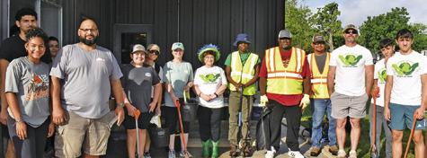 SOMERVILLE RESIDENTS PARTICIPATE on Saturday, April 26, in Spring Into Clean, Keep Somerville Beautiful. The city-wide cleanup effort drew a good crowd.