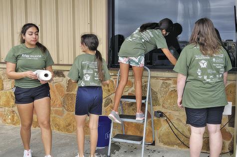 THESE CALDWELL STUDENTS participated in a previous Big Event. This year’s Big Event is set for May 10 -- with April 19 being the deadline to register as a job site or to donate to the event.