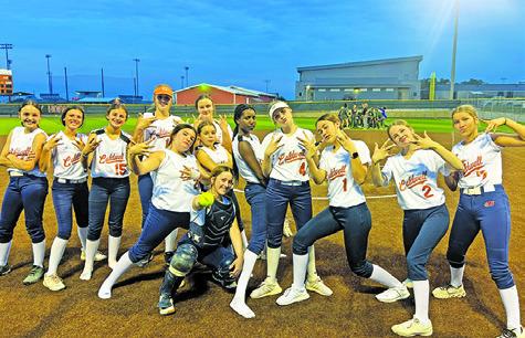 PLAYERS ON CALDWELL JUNIOR HIGH White celebrate after earning their first home win of the season last week over Lexington.