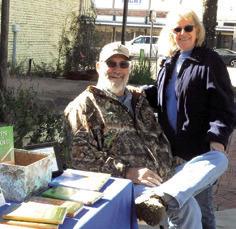 AUTHOR ALICE HEIN SCHIEL had a booth selling several of her books at the Somerville Museum on Saturday. Tribune photo by Denise Squier