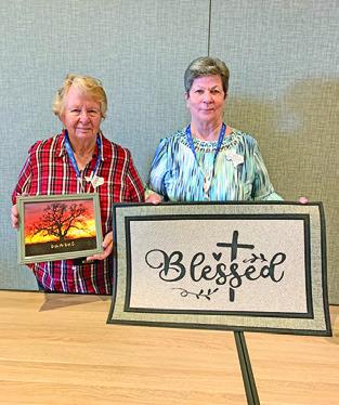 LYONS EEA attended the state conference. Pictured are Sharon Stevenson and Brenda Kolojaco.
