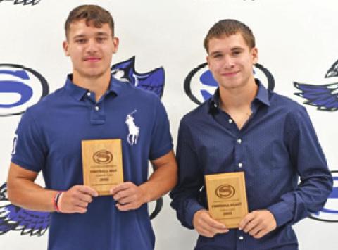 SNOOK’S HIGH SCHOOL’S Football Award winners for the 2021 season were Garrett Lero, MVP, and Lance Lara, Heart Award.