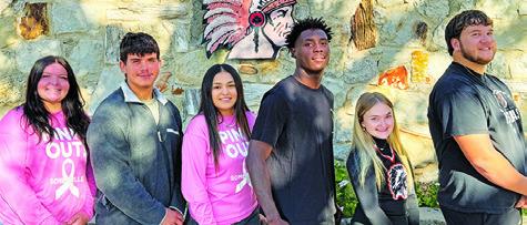 SOMERVILLE HIGH SCHOOL RECENTLY announced its homecoming king and queen hopefuls. Pictured, from left, are Aubrey Kovasovic, Peter Salazar, Vivianna Munoz, Keith Crawford, Savannah Eschete and Canyon Surovik.