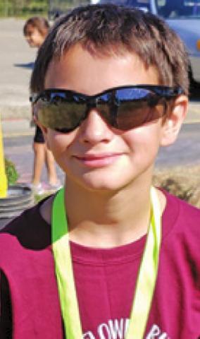 GAVIN MORENO of Caldwell placed fourth in the annual Sunflower Run.