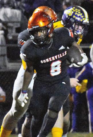 VERKOBE WOODBERRY gets some yardage after the catch against Granger.