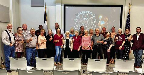 MEMBERS OF THE BURLESON COUNTY Texas A&amp;M Club are shown at the club’s recent Muster Ceremony. Photo courtesy of Burleson County Texas A&amp;M Club