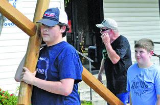 RESIDENTS OF ALL ages participated in last Friday’s Cross Walk in Somerville. Tribune photo by Kim Hutcheson