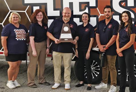 FOR THE FIRST TIME since 2012, the Caldwell High School Band earned a Division 1 rating at UIL Marching Contest at Giddings on Saturday and will move on to the Area competition.