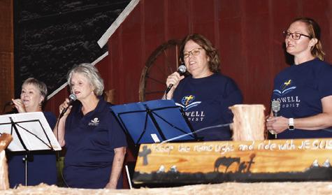 SINGERS FROM CALDWELL Methodist Church perform at the gospel fest on Thursday, Sept. 26, at the Burleson County Cowboy Church.