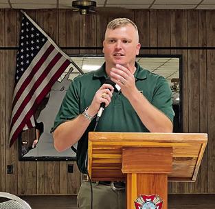 CODY SAVELL OF CALDWELL Junior High won the Teacher of the Year award for both VFW Post No. 4458 and the entirety of District 17. Tribune photo by Sabine Lazo