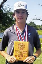 On Monday at the District 26-2A Boys Golf Tournament at the Oak Grove Country Club in Franklin, Withem was the individual silver medalist with a score of 90.