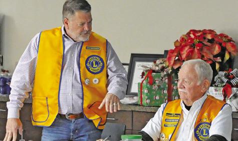 THE NEWEST LIONS CLUB in Burleson County, the Lake Somerville Lions Club, held training for new members last Friday.
