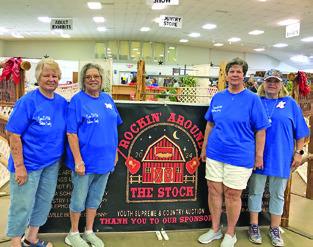 FOUR LYONS EXTENSION Club members were judges for the 2024 Austin County Fair. Pictured, from left, are Sharon Stevenson, Tammy Qualls-Tucker, Brenda Kolojaco and Terri Sissom. Photo courtesy of Lyons Extension Club