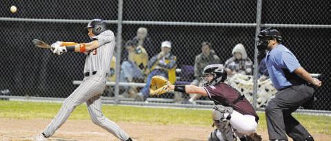 SOMERVILLE’S BARRETT HOWE GETS a hit against Fayetteville in the Yeguas’ home game.